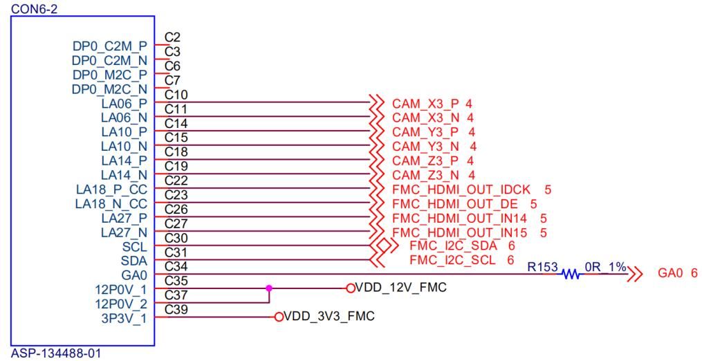TLCameraLinkF模块 FMC 连接器引脚定义 4