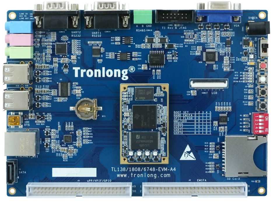 TL138-EVM开发板正面图1