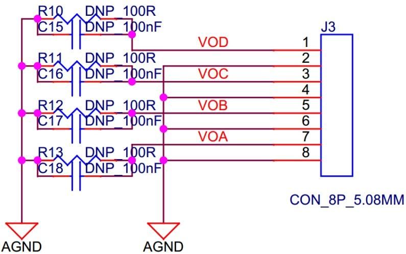 TL5724-A多通道DA模块J3 连接器引脚定义