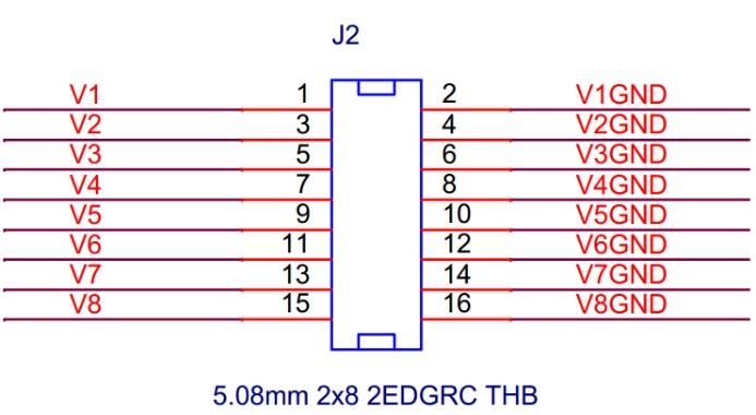 TL7606I 模块J2 接口引脚定义